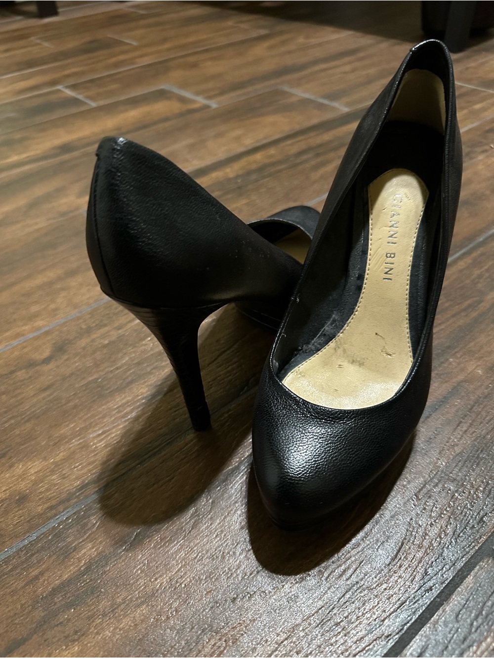 Gianni Bini Black Pointed-Toe Stiletto Pumps
